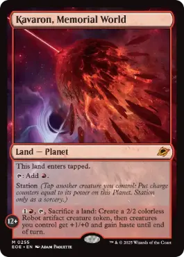 [255]【EN】【FOIL】記念の星、カヴァーロン/Kavaron, Memorial World【EOE】[M][土地]