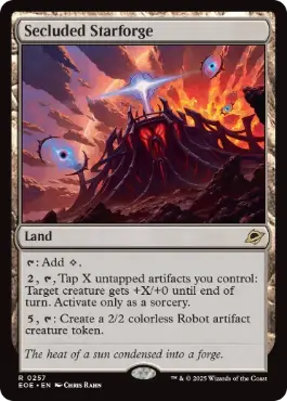 [257]【EN】【FOIL】隔離された星鍛冶場/Secluded Starforge【EOE】[R][土地]