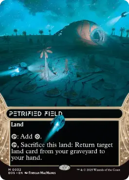 [032]【EN】■ボーダーレス■石化した原野/Petrified Field【EOS】[M][土地]