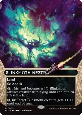 [003]【EN】【FOIL】■ボーダーレス■ちらつき蛾の生息地/Blinkmoth Nexus【EOS】[R][土地]
