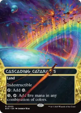 [005]【EN】【FOIL】■ボーダーレス■大瀑布/Cascading Cataracts【EOS】[R][土地]