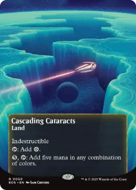 [050]【EN】【FOIL】■ボーダーレス■大瀑布/Cascading Cataracts【EOS】[R][土地]