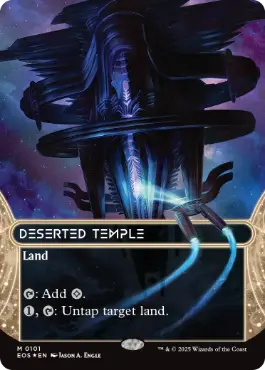 [101]【EN】【ギャラクシーFOIL】■ボーダーレス■さびれた寺院/Deserted Temple【EOS】[M][土地]