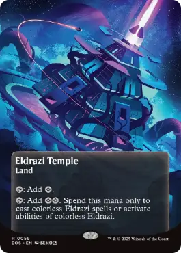 [059]【EN】【FOIL】■ボーダーレス■エルドラージの寺院/Eldrazi Temple【EOS】[R][土地]