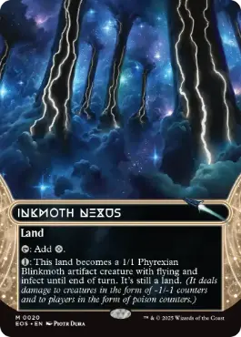 [020]【EN】【FOIL】■ボーダーレス■墨蛾の生息地/Inkmoth Nexus【EOS】[M][土地]