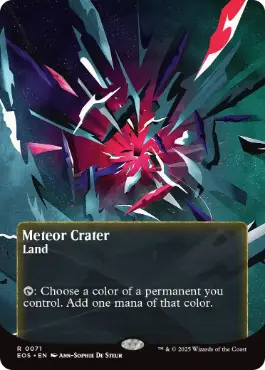 [071]【EN】【FOIL】■ボーダーレス■隕石のクレーター/Meteor Crater【EOS】[R][土地]