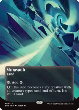 [073]【EN】【FOIL】■ボーダーレス■変わり谷/Mutavault【EOS】[M][土地]
