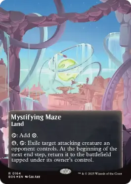[164]【EN】【ギャラクシーFOIL】■ボーダーレス■惑いの迷路/Mystifying Maze【EOS】[R][土地]