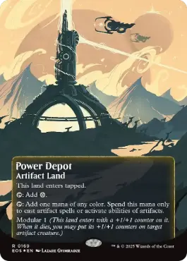 [169]【EN】【ギャラクシーFOIL】■ボーダーレス■魔力倉庫/Power Depot【EOS】[R][土地]