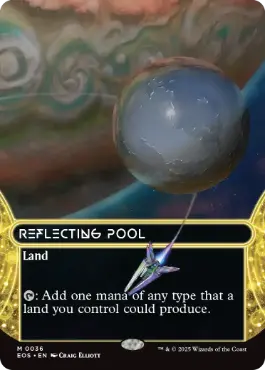 [036]【EN】【FOIL】■ボーダーレス■反射池/Reflecting Pool【EOS】[M][土地]