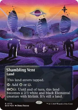 [173]【EN】【ギャラクシーFOIL】■ボーダーレス■乱脈な気孔/Shambling Vent【EOS】[R][土地]