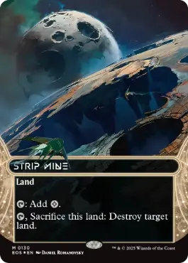 [130]【EN】【ギャラクシーFOIL】■ボーダーレス■露天鉱床/Strip Mine【EOS】[M][土地]