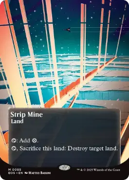 [085]【EN】【FOIL】■ボーダーレス■露天鉱床/Strip Mine【EOS】[M][土地]