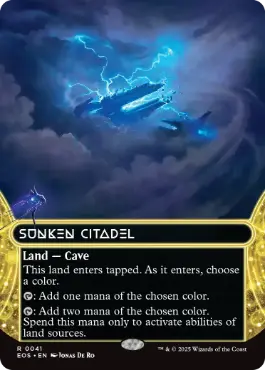 [041]【EN】【FOIL】■ボーダーレス■沈んだ城塞/Sunken Citadel【EOS】[R][土地]