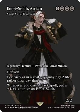 [036]【EN】■ショーケース■ヨーグモスの息子、ケリク/K'rrik, Son of Yawgmoth【FCA】[R][黒]