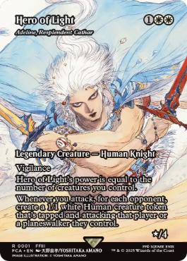 [001]【EN】【FOIL】■ショーケース■輝かしい聖戦士、エーデリン/Adeline, Resplendent Cathar【FCA】[R][白]