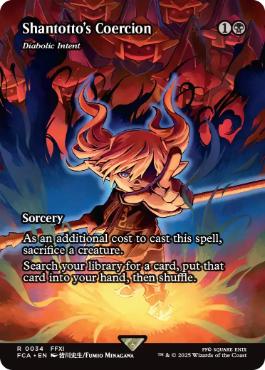 [034]【EN】【FOIL】■ショーケース■悪魔の意図/Diabolic Intent【FCA】[R][黒]