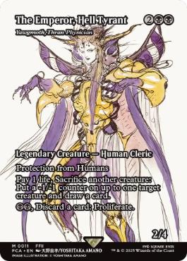 [011]【EN】【FOIL】■ショーケース■スランの医師、ヨーグモス/Yawgmoth, Thran Physician【FCA】[M][黒]