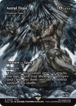 [048]【EN】【FOIL】■ショーケース■原始のタイタン/Primeval Titan【FCA】[R][緑]