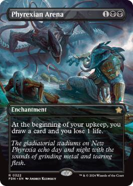 [322]【EN】■ボーダーレス■ファイレクシアの闘技場/Phyrexian Arena【FDN】[R][黒]