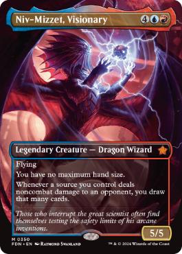 [350]【EN】■ボーダーレス■先見者、ニヴ＝ミゼット/Niv-Mizzet, Visionary【FDN】[M][多色]