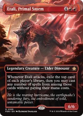 [329]【EN】【FOIL】■ボーダーレス■原初の嵐、エターリ/Etali, Primal Storm【FDN】[R][赤]