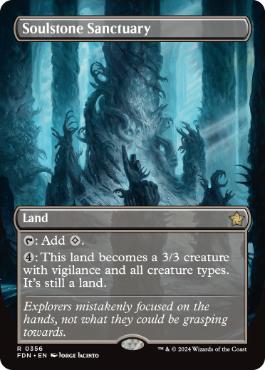 [356]【EN】【FOIL】■ボーダーレス■魂石の聖域/Soulstone Sanctuary【FDN】[R][土地]