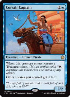 [506]【EN】海賊船長/Corsair Captain【FDN】[R][青]