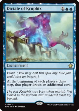 [587]【EN】クルフィックスの指図/Dictate of Kruphix【FDN】[R][青]