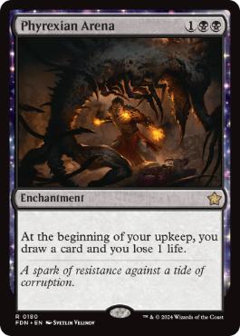 [180]【EN】ファイレクシアの闘技場/Phyrexian Arena【FDN】[R][黒]