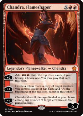 [081]【EN】整炎師、チャンドラ/Chandra, Flameshaper【FDN】[M][赤]