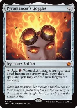 [677]【EN】紅蓮術師のゴーグル/Pyromancer's Goggles【FDN】[M][茶]