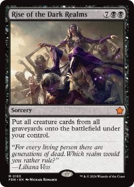 [183]【EN】【FOIL】闇の領域の隆盛/Rise of the Dark Realms【FDN】[M][黒]