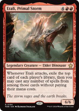 [194]【EN】【FOIL】原初の嵐、エターリ/Etali, Primal Storm【FDN】[R][赤]
