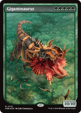 [718]【EN】【FOIL】ギガントサウルス/Gigantosaurus【FDN】[R][緑]