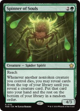[112]【EN】【FOIL】魂を紡ぐもの/Spinner of Souls【FDN】[R][緑]