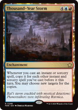 [248]【EN】【FOIL】千年嵐/Thousand-Year Storm【FDN】[R][多色]
