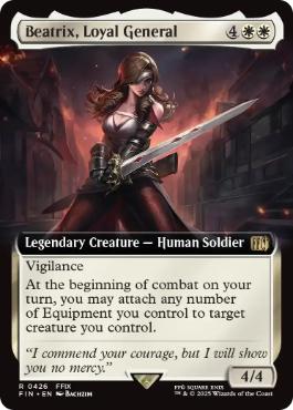[426]【EN】■拡張アート■忠実なる将軍、ベアトリクス/Beatrix, Loyal General【FIN】[R][白]