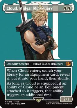 [375]【EN】■ボーダーレス■ミッドガルの傭兵、クラウド/Cloud, Midgar Mercenary【FIN】[M][白]