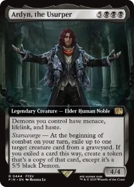 [444]【EN】■拡張アート■簒奪者、アーデン/Ardyn, the Usurper【FIN】[R][黒]