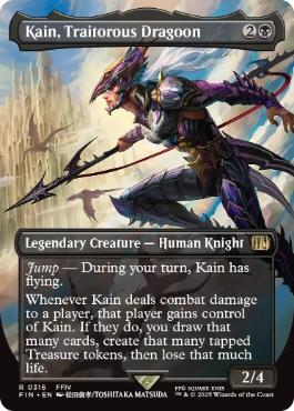 [316]【EN】■ボーダーレス■苦悩の竜騎士、カイン/Kain, Traitorous Dragoon【FIN】[R][黒]