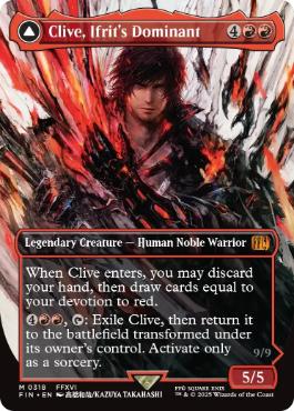 [318]【EN】■ボーダーレス■イフリートのドミナント、クライヴ/Clive, Ifrit's Dominant【FIN】[M][赤]