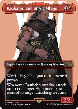 [388]【EN】■ボーダーレス■アラミゴの猛牛、ラウバーン/Raubahn, Bull of Ala Mhigo【FIN】[R][赤]