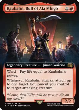 [465]【EN】■拡張アート■アラミゴの猛牛、ラウバーン/Raubahn, Bull of Ala Mhigo【FIN】[R][赤]