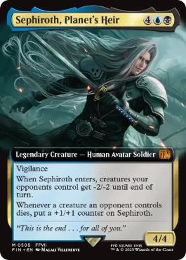 [505]【EN】■拡張アート■星の継承者、セフィロス/Sephiroth, Planet's Heir【FIN】[M][多色]