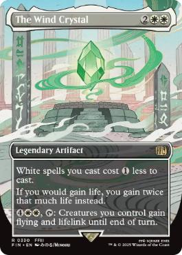 [330]【EN】【FOIL】■ボーダーレス■風のクリスタル/The Wind Crystal【FIN】[R][白]