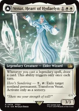[434]【EN】【FOIL】■拡張アート■星の意思、ヴェーネス/Venat, Heart of Hydaelyn【FIN】[R][白]