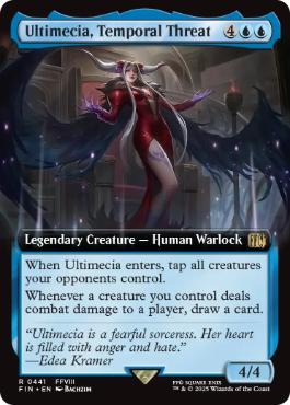 [441]【EN】【FOIL】■拡張アート■時に抗う者、アルティミシア/Ultimecia, Temporal Threat【FIN】[R][青]