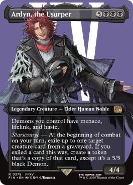[379]【EN】【FOIL】■ボーダーレス■簒奪者、アーデン/Ardyn, the Usurper【FIN】[R][黒]