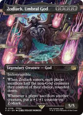 [336]【EN】【FOIL】■ボーダーレス■戒律王、ゾディアーク/Zodiark, Umbral God【FIN】[R][黒]